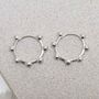 Sterling Silver Satellite Mini Hoops, thumbnail 4 of 6