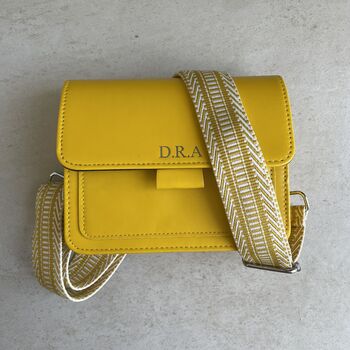 Personalised Embossed Mini Michelle Cross Body Bag, 10 of 10