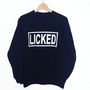 'Licked' Slogan Sweatshirt, thumbnail 3 of 3