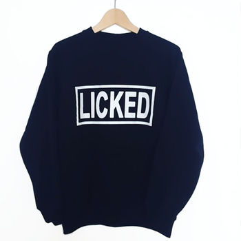 'Licked' Slogan Sweatshirt, 3 of 3