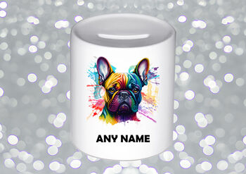 French Bull Dog Gifts. Color Splash, Dog Lover Gift Personalised, 5 of 5