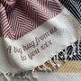 Personalised Soft Cotton Throw, Personalised Gift, thumbnail 9 of 12