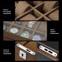 12 Grids Wooden Watch Storage Box Case, thumbnail 3 of 6