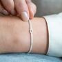 Sterling Silver Infinity Knot Personalised Bracelet, thumbnail 1 of 11