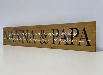 Grandchildren Name Sign, 3 of 7