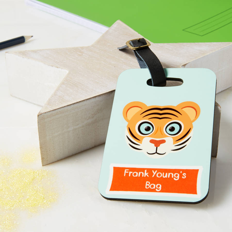 Personalised Children's Animal Book Bag / Luggage Tag, 1 of 7