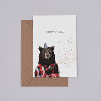 'Party Poppa' Card, 2 of 3