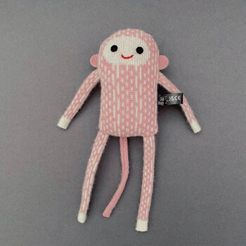 Knitted Lambswool Baby Monkey, 6 of 6