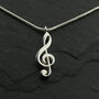 Treble Clef Necklace, thumbnail 1 of 4