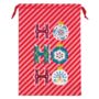 Personalised Pink And Red Stripe Ho Ho Ho Christmas Sack, thumbnail 2 of 2
