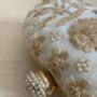 Off White Raw Silk Oval Clutch Bag, thumbnail 8 of 10