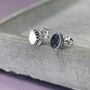 925 Sterling Silver Night And Day Studs, thumbnail 7 of 10