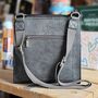 Postman Lock Satchel Bag In Dark Grey, thumbnail 2 of 2