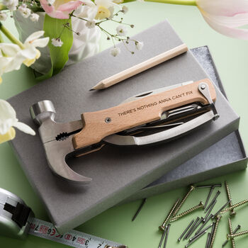 Personalised Hammer Multi Tool Kit For Her, 4 of 6