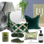 Emerald Green Velvet Cushion, thumbnail 3 of 4
