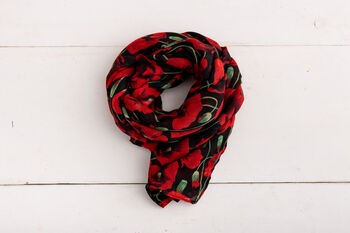 Personalised Poppy Scarf, 3 of 3