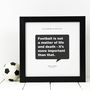 Personalised Football Print Gift For Him, thumbnail 1 of 5