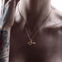 Forbidden Apple Pendant In Silver And Gold, thumbnail 5 of 5