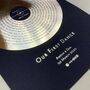 Metallic Personalised Gold Disc Song Lyrics Print, thumbnail 2 of 6