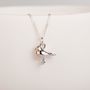 Personalised Solid Silver Baby Robin Necklace, thumbnail 2 of 5