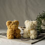 Large Bow Teddy Bear Soy Wax Candle, thumbnail 6 of 6