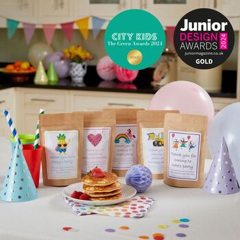 Eco Friendly Personalised Classic Pancake Mix Party Bags, 5 of 5