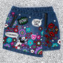 Kids Personalised Hand Painted Denim Skirt, thumbnail 6 of 12