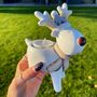 Christmas Reindeer Ceramic T Light Holder, thumbnail 2 of 6