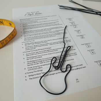 The Wire Lab: S Style Guitar Wire Sculpture Kit, 6 of 12
