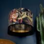 Big Cat Rust Lampshades With Gold Lining And Fringing, thumbnail 1 of 8