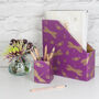 Purple Jewel Insects Desk Set, thumbnail 1 of 3