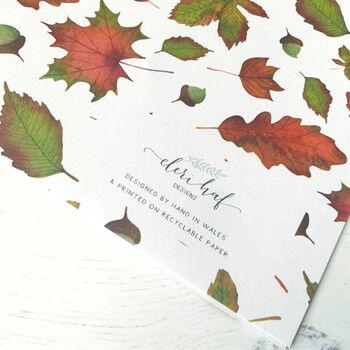 Autumnal Leaves Luxury Wrapping Paper, 3 of 7