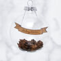 Personalised Banner Pine Cone Bauble, thumbnail 4 of 4