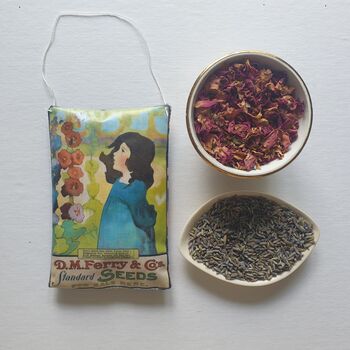 Handmade Lavender Sachet Flower Print Decoration, 3 of 6