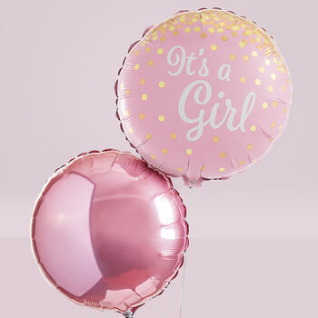Welcome Baby Balloons With Little Pink Bunny Gift, 2 of 4