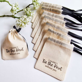 'I Couldn't Tie The Knot Without You' Gift Pouch, 4 of 5