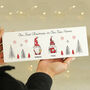 Personalised Gonk Family Christmas Wooden Mantel Decoration, thumbnail 4 of 5