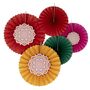 Multicoloured Diwali Paper Fan Decorations, thumbnail 2 of 3