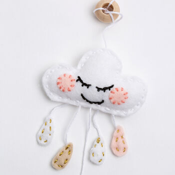 Cloud Garland Beginner Felt Craft Kit, 4 of 5