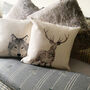 Stag Scatter Cushion, thumbnail 7 of 7