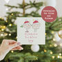 First Christmas As A Married Couple Fun Xmas Card, thumbnail 1 of 3