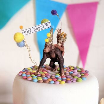 Personalised Party Animal Monkey Cake Toppers, 3 of 4