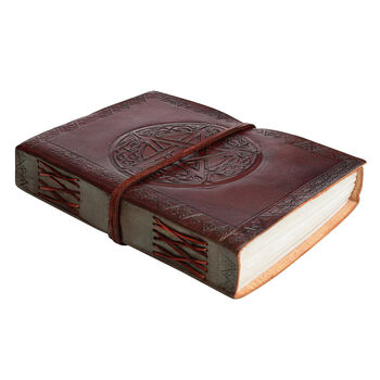 Indra Celtic Star Leather Journal, 4 of 10