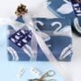 Swan Christmas Wrapping Paper, thumbnail 3 of 5