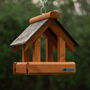 Personalised Hanging Slate Roof Bird Table, thumbnail 1 of 2
