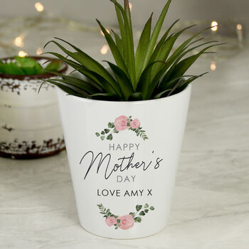 Personalised Happy Mothers Day Plant Pot, 3 of 4