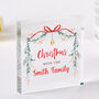 Personalised Christmas Family Name Plaque Gift, thumbnail 1 of 4