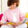 Easter Women's Rabbit Sweatshirt Jumper, thumbnail 1 of 8