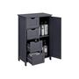 Grey Storage Cabinet With Four Drawers And Door, thumbnail 5 of 5