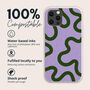 Purple Swirl Biodegradable Phone Case, thumbnail 2 of 8